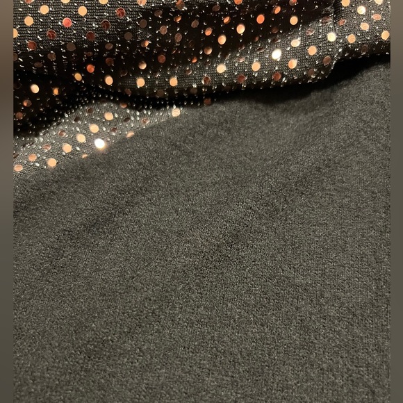 BLACK SWEATER WITH SPANGLE SHIMMER SEQUINS SIZE SMALL by TWENTY SECOND - Picture 11 of 11
